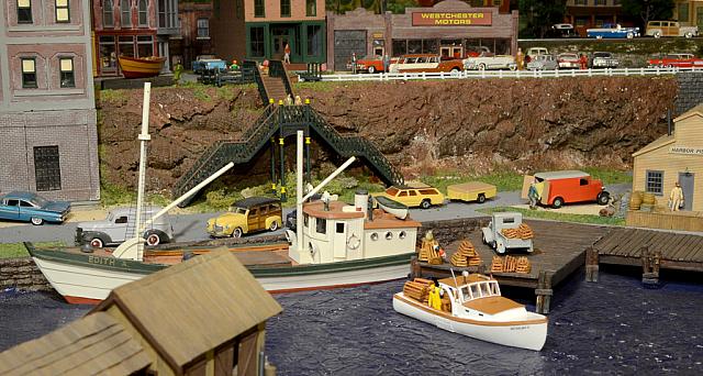 Fred Dole O Lobster Boat harbor scene b