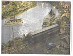 Previous Ohio River layout with H136W HO 53' Steam Passenger Ferry -4